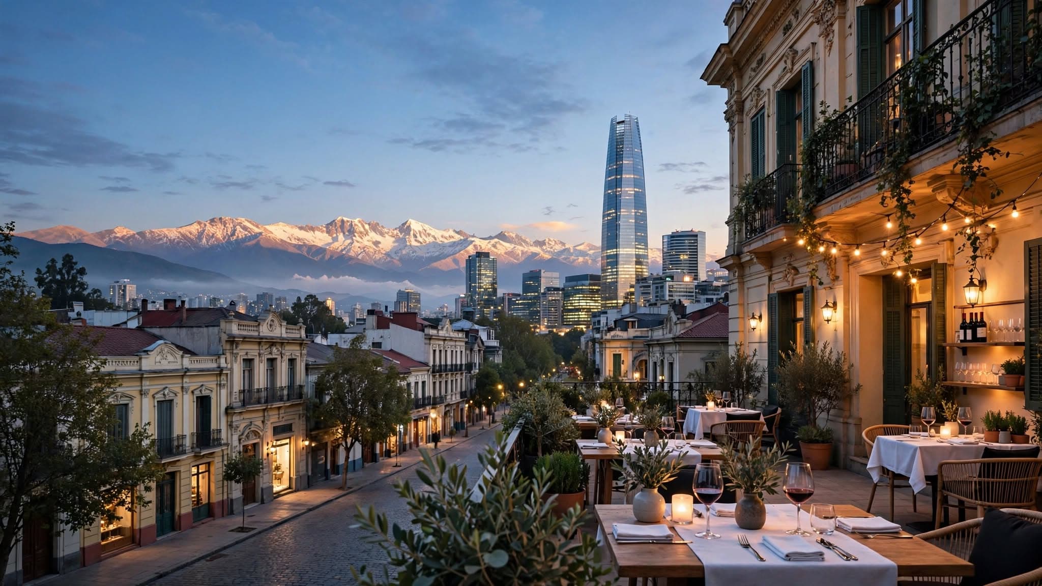 Chile Natural Wonders Tour Packages Arrival in Santiago itinerary day 01 by Here And There Travels