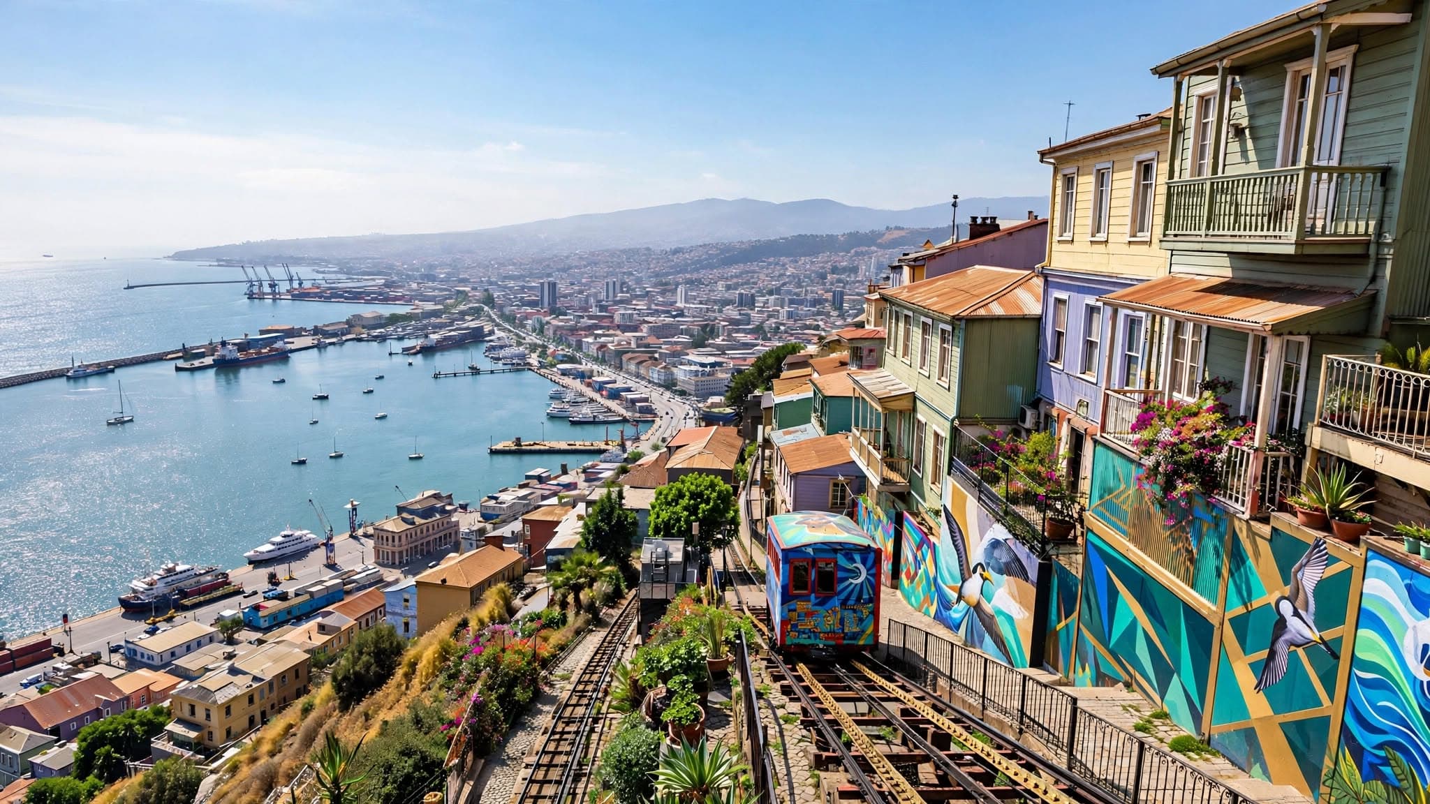 Chile Natural Wonders Tour Packages Valparaíso Day Trip itinerary day 03 by Here And There Travels