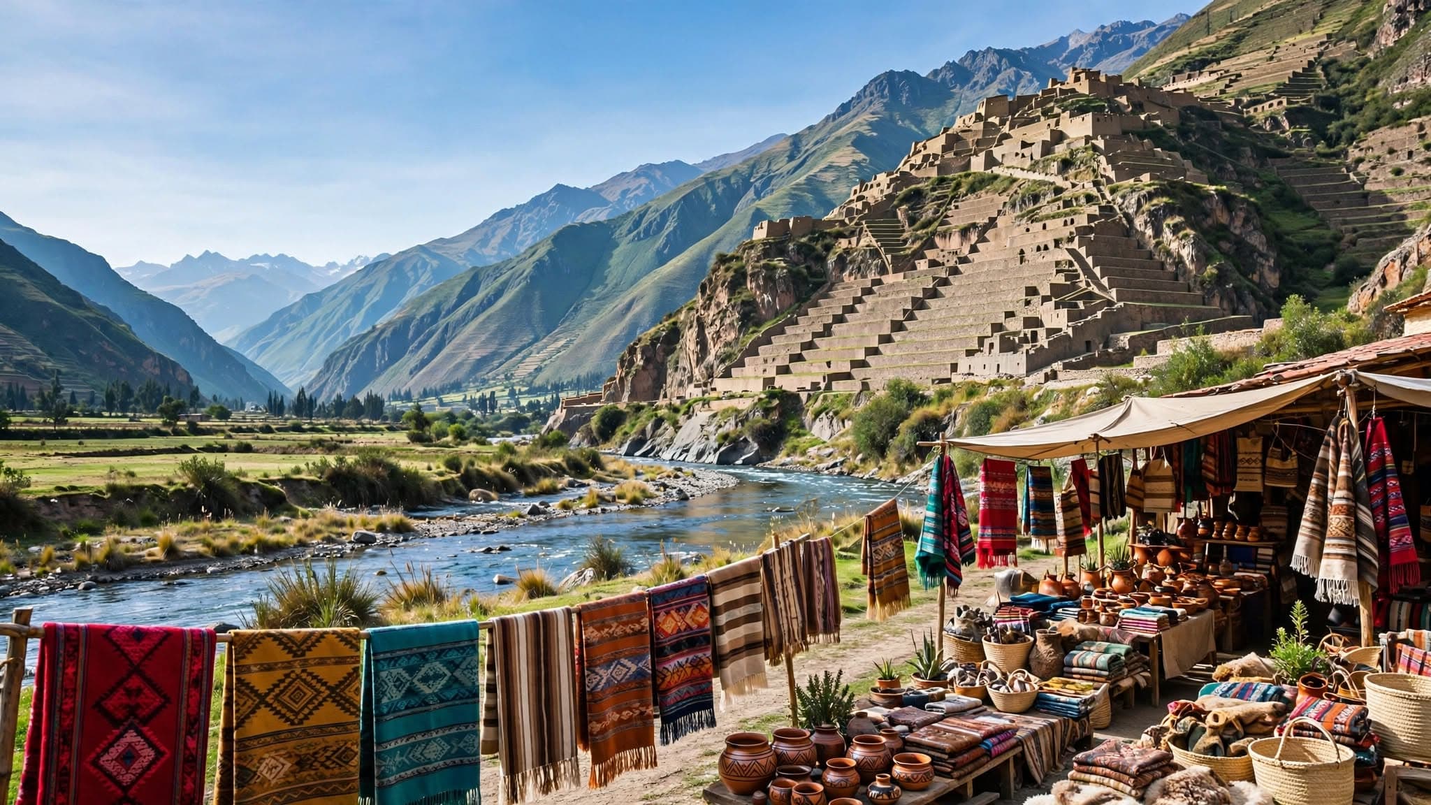 Peru Andean Heritage Tour Packages Sacred Valley – Pisac & Ollantaytambo itinerary day 05 by Here And There Travels