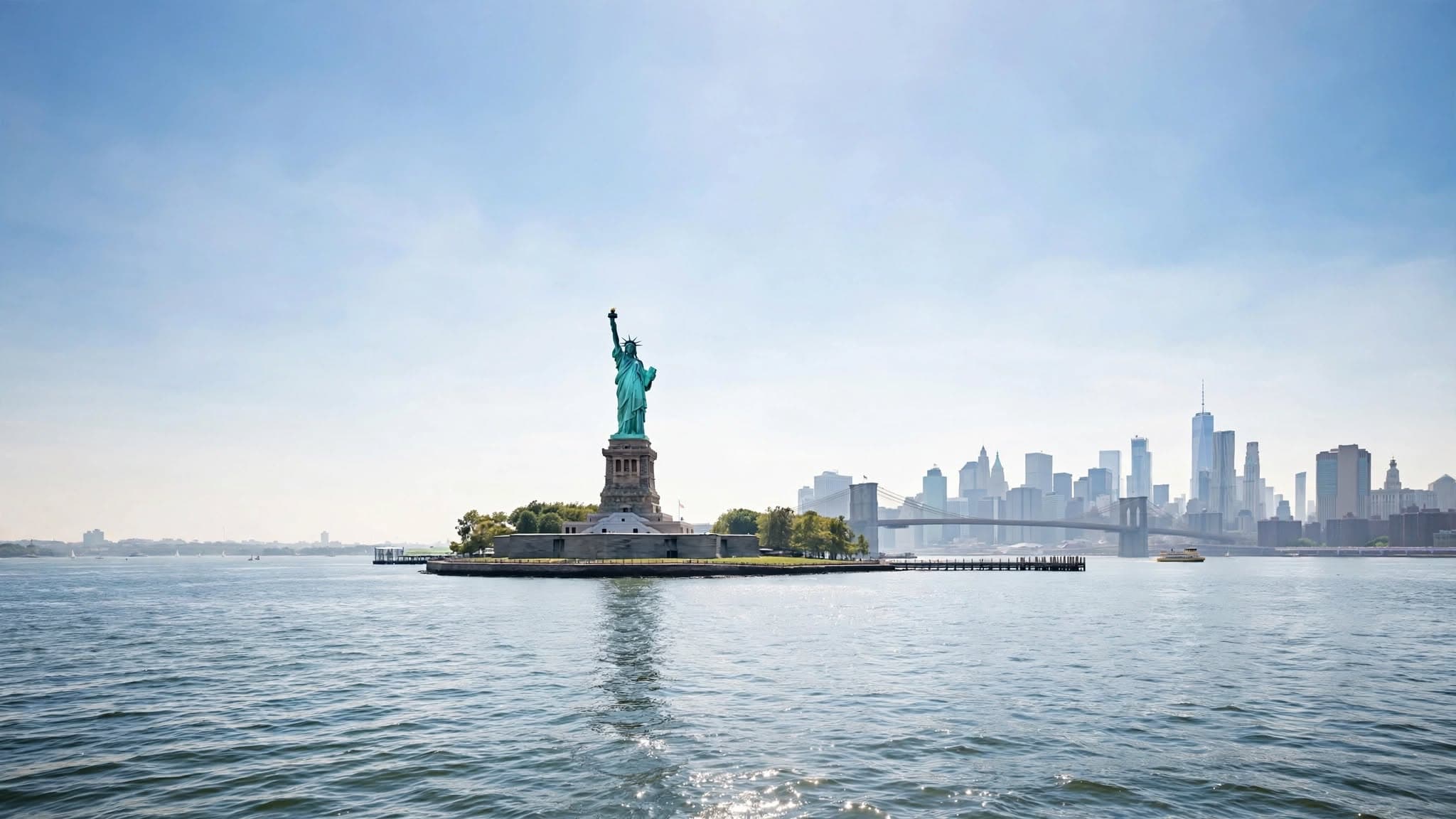 USA Coast to Coast Tour Packages New York – Statue of Liberty, Brooklyn Bridge & High Line itinerary day 03 by Here And There Travels